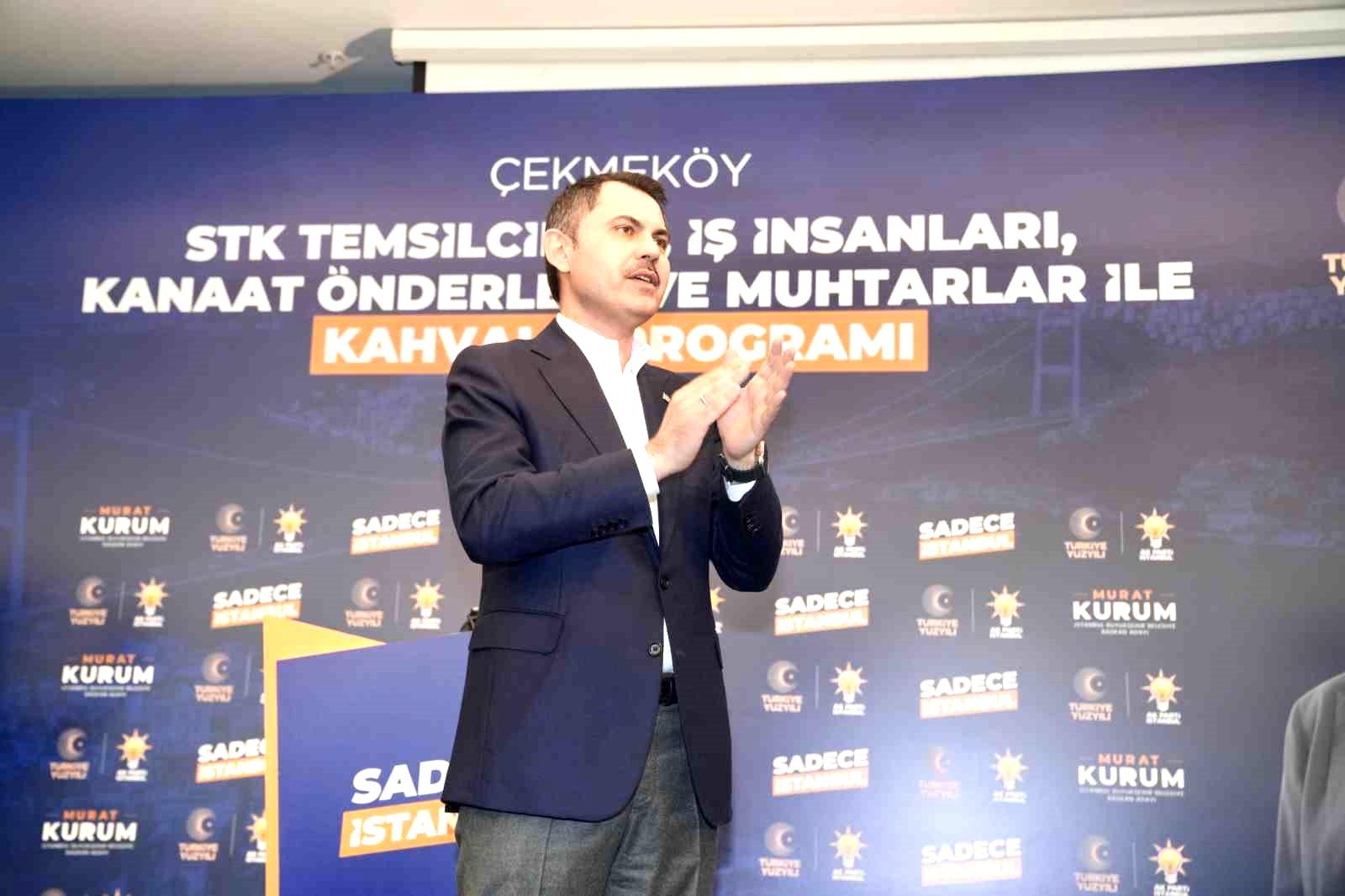 Murat Kurum: “Çekmeköy’ün iki yakasını tamamen birleştirip 12 bin metrekare bir meydan kazandıracağız”