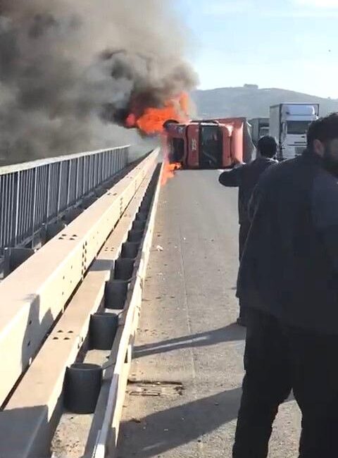 Bursa-İstanbul otoyolu Gemlik-Dürdane Mevkisi’nde