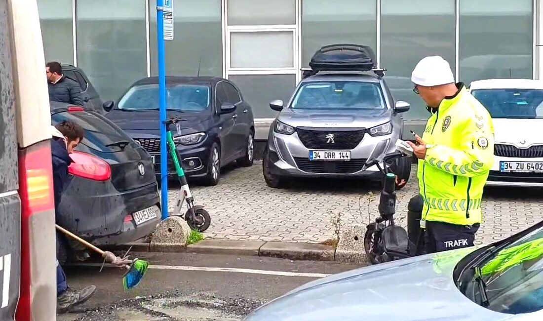 Maltepe’de beton taşıyan mikser,