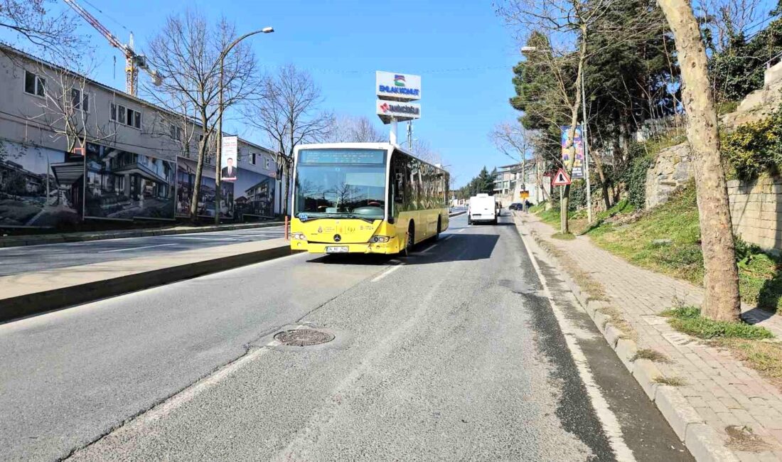 Sarıyer’de seyir halindeki otomobil