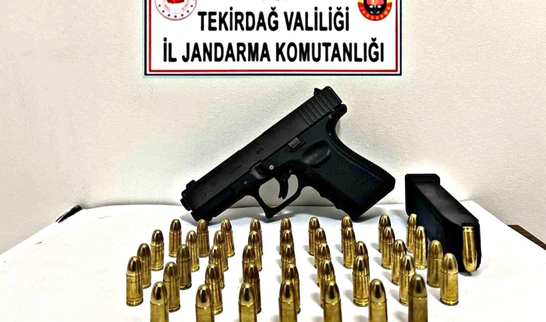 Tekirdağ’da jandarma ekiplerince silah