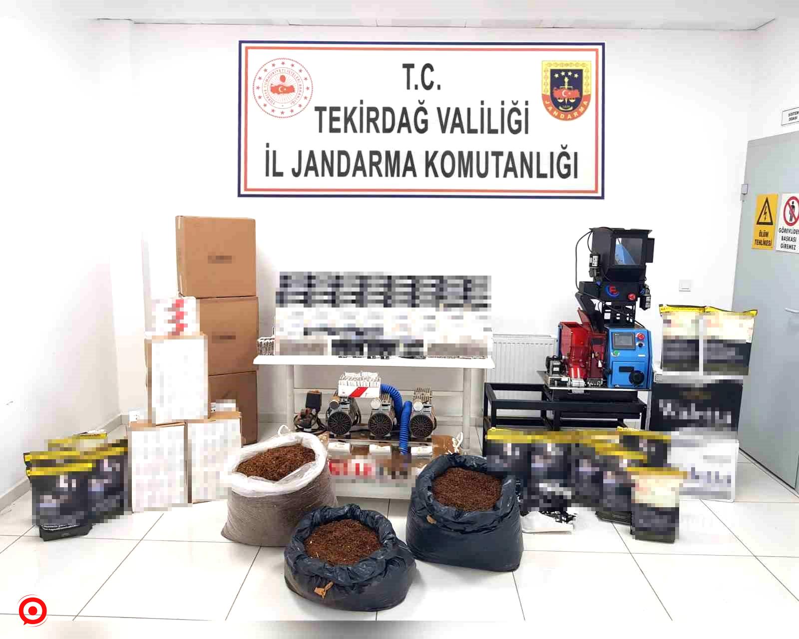 Tekirdağ’da tütün ve makaron operasyonu