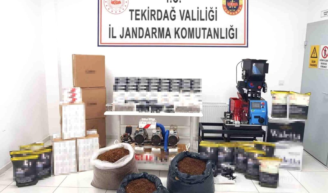 Tekirdağ’da jandarma ekiplerince binlerce