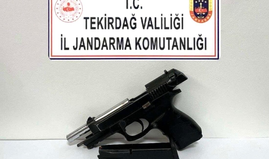 Tekirdağ’da jandarmanın çalışmalarında silah