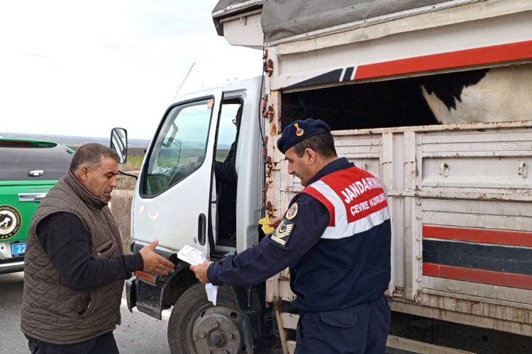 Uzunköprü’de canlı hayvan taşımacılığı kontrolü