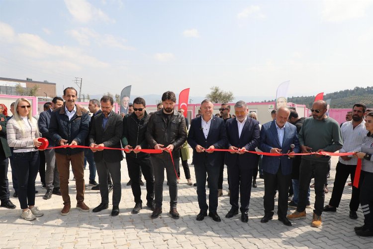 Hatay'da tamamlanan konteynerler hizmete açıldı