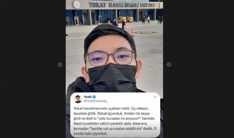 Japon Youtuber Enomoto Tokat anısını paylaştı