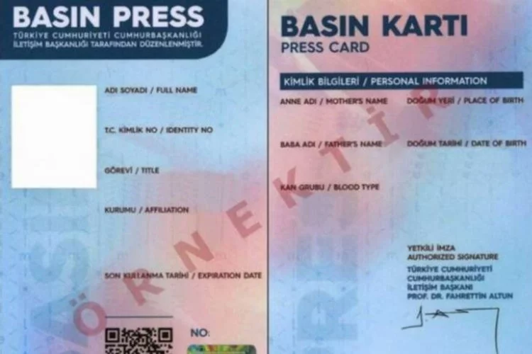 Basın Kartı Yönetmeliği'nde değişiklik Resmi Gazete'de