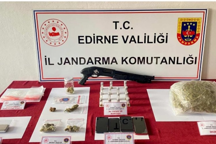 Edirne Jandarma Komutanlığı'ndan uyuşturucu operasyonu