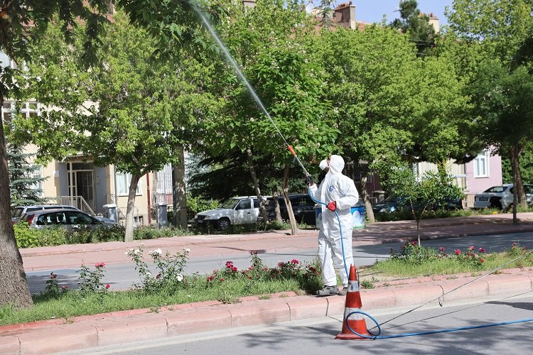 Konya Selçuklu'da ilaçlama çalışmalarına devam