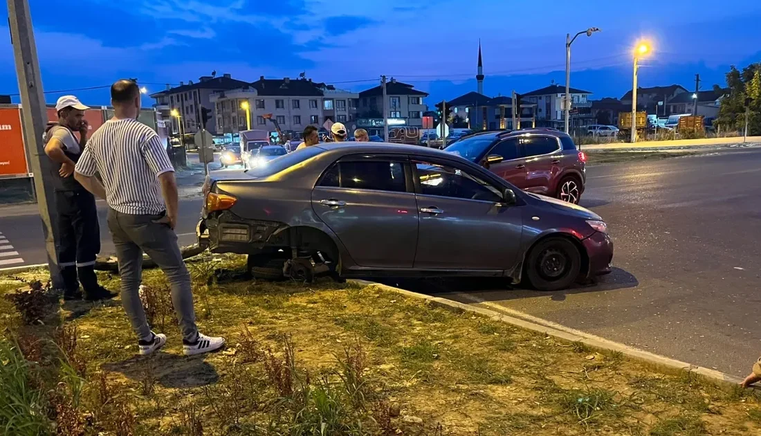 Düzce'de meydana gelen trafik