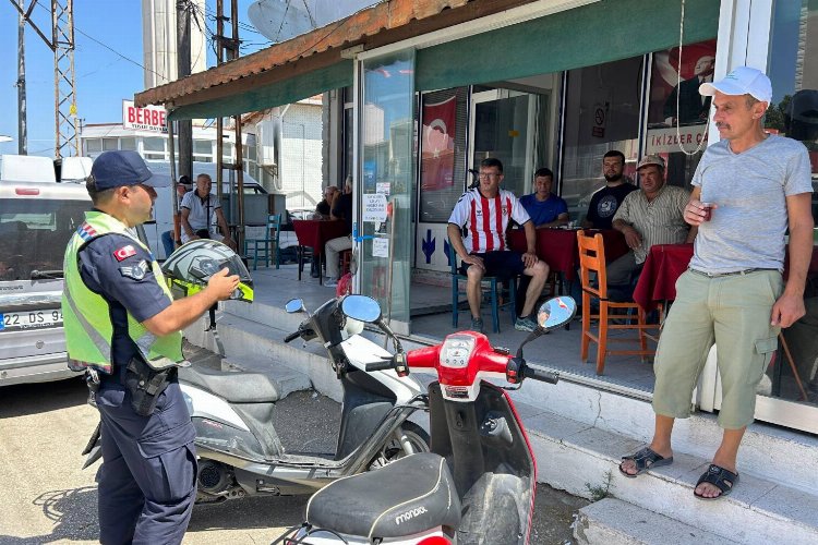 Edirne Jandarması'ndan motosiklet sürücülerine uyarı!