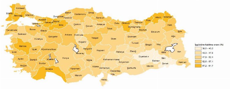 İstihdamı en yüksek il Ardahan