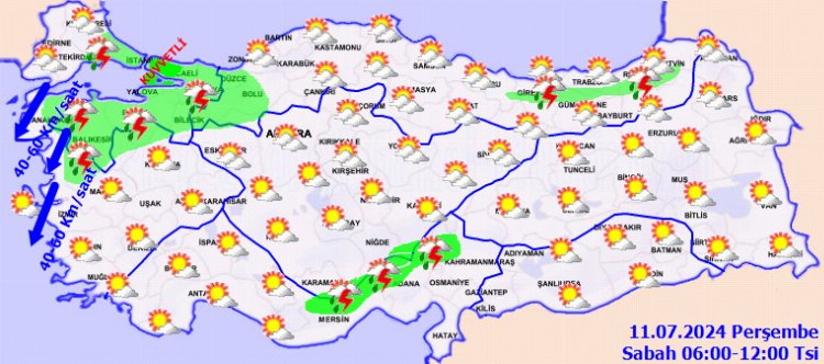 Meteoroloji'den 'kuvvetli' uyarı!