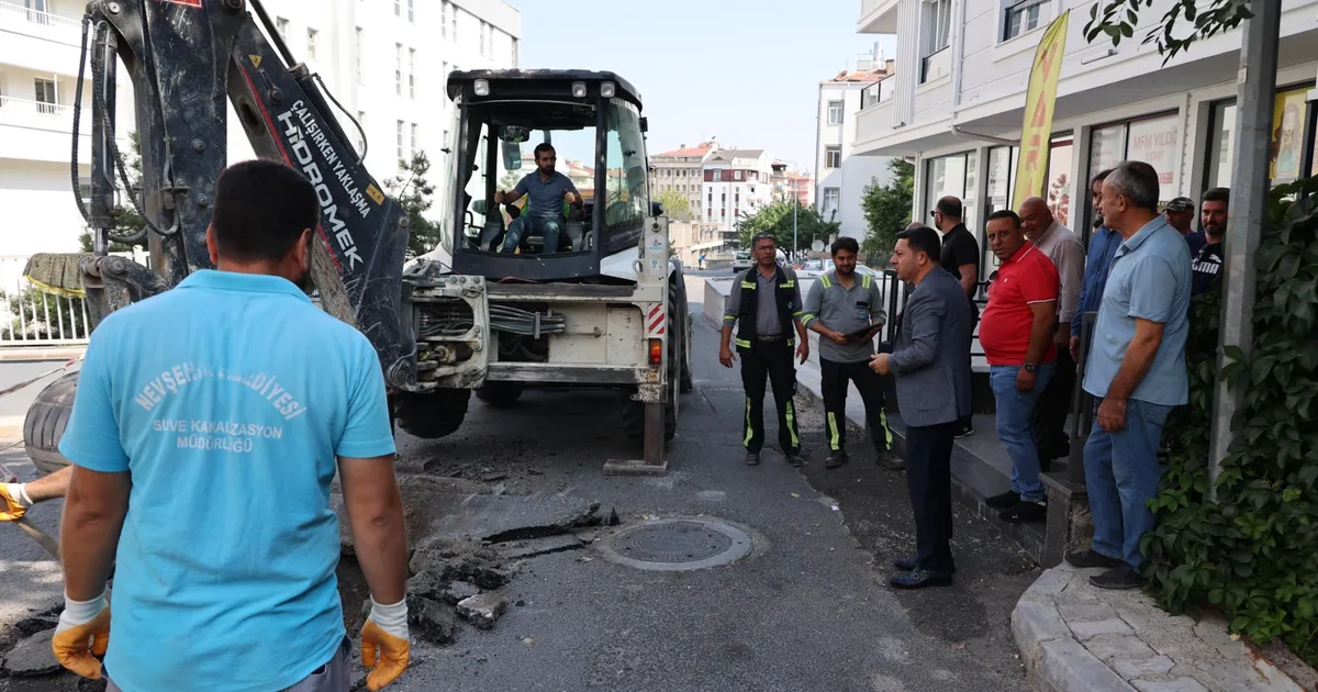 Nevşehir'de altyapı yenileme çalışmaları sürüyor