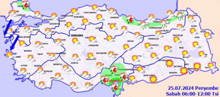 Türkiye'nin batısı serinleyecek