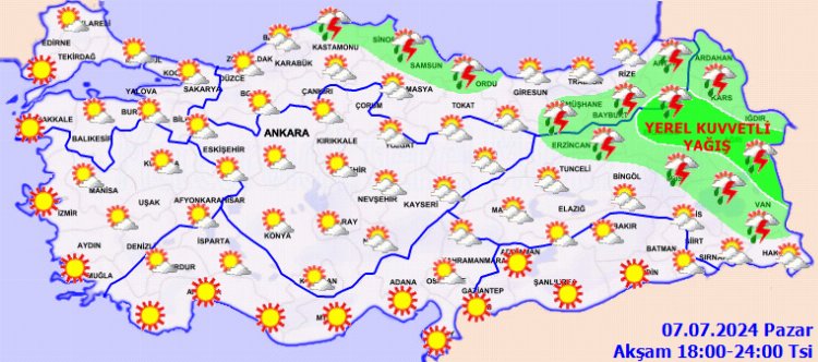 Yurtta Pazar havası... Karadeniz ve doğuda kuvvetli yağış