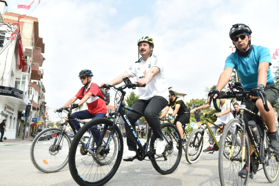 Bursa Yenişehir'de pedallar kurtuluşa çevirildi