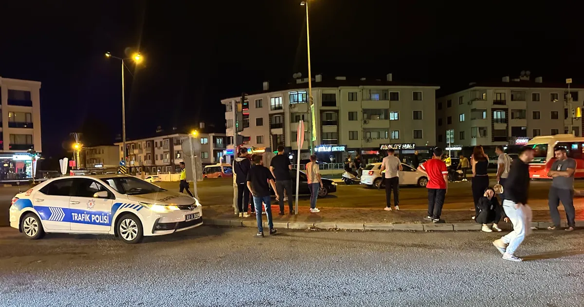 Düzce'de zincirleme kaza 2 yaralı