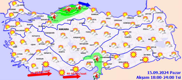 Meteoroloji'den 'Pazar' havası!