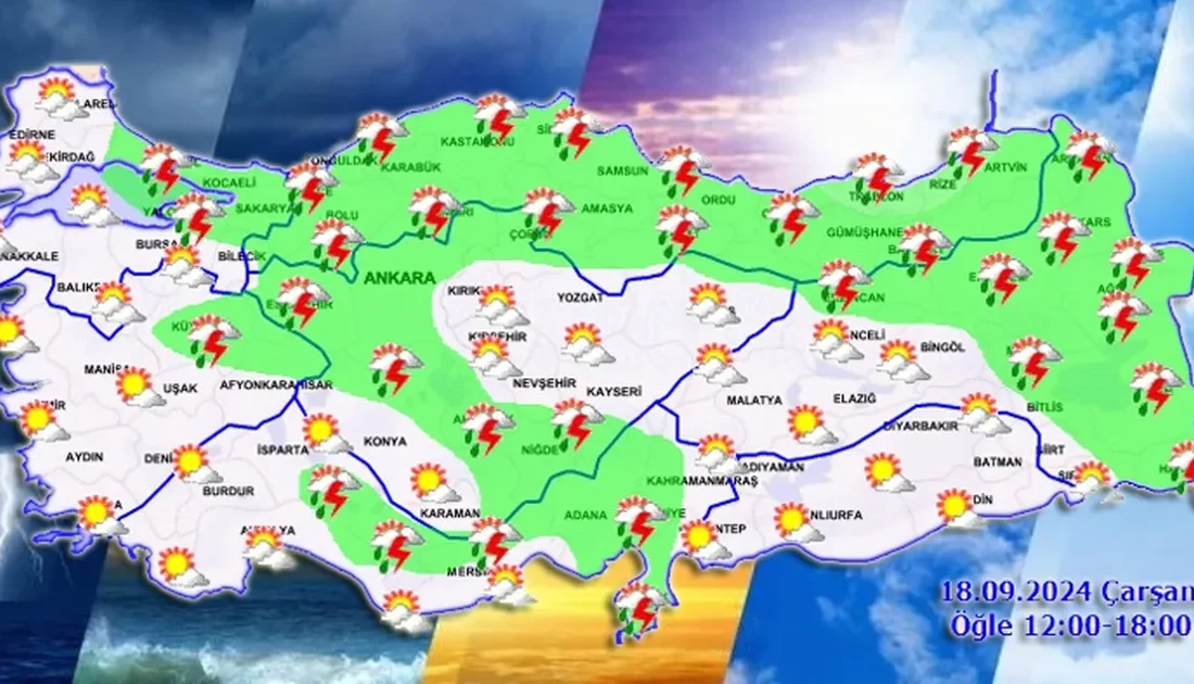 Meteoroloji'nin günlük hava tahmin