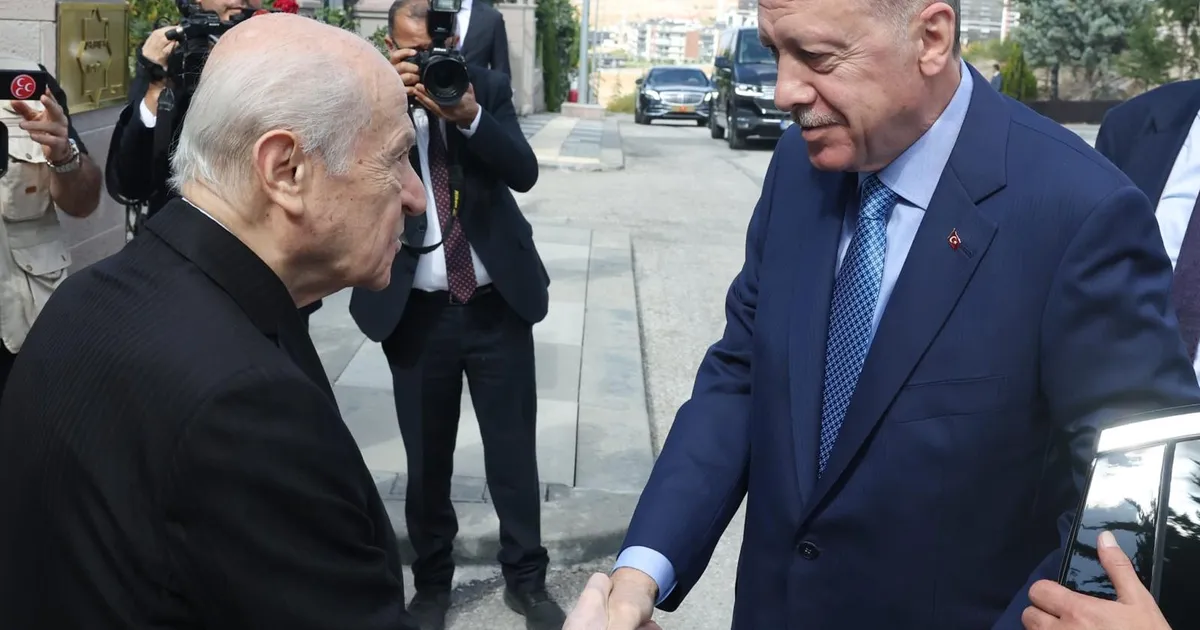 Başkent'te Cumhurbaşkanı Erdoğan Bahçeli'yi ziyaret etti