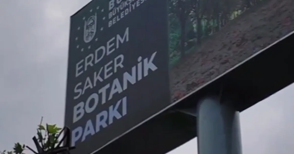 Bursa'da Erdem Saker'in adı Botanik Park'ta ölümsüzleştirildi