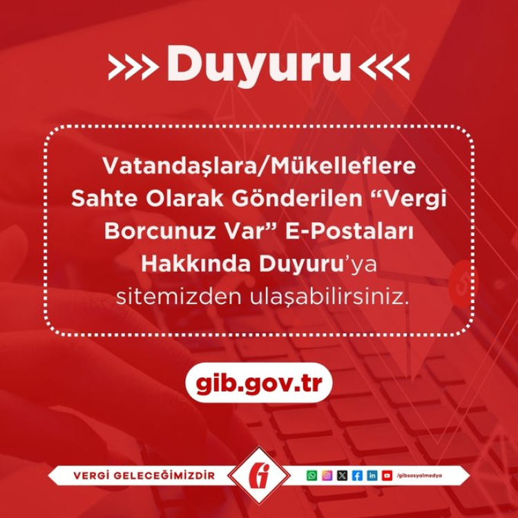 Gelir İdaresi'nden 'vergi borcunuz var' uyarısı!