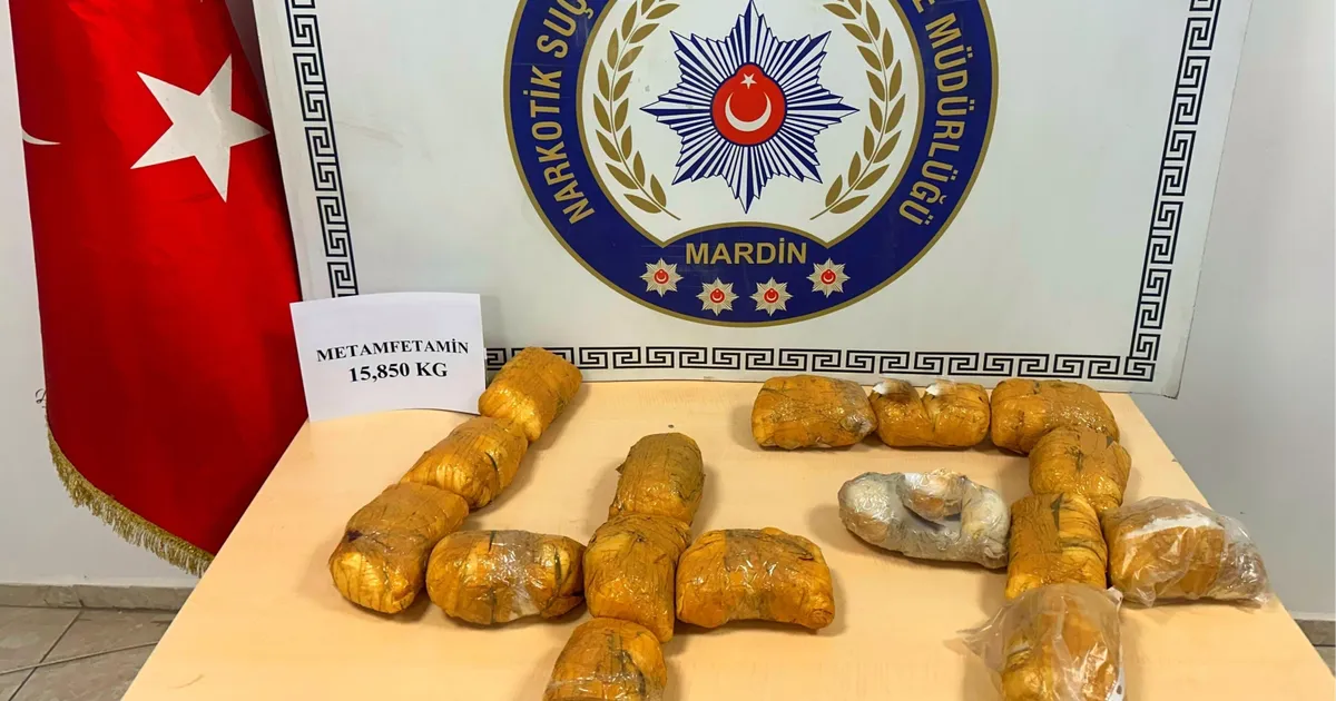 Mardin'de uyuşturucu operasyonu: 15 kilo 850 gram