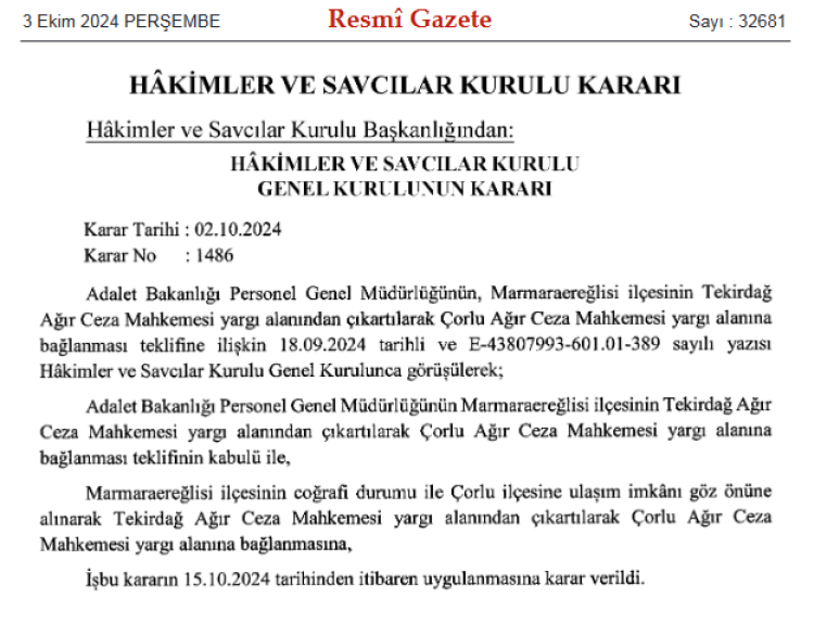 Yargıtay ve Danıştay üyeliklerine seçilenler 'Resmi'leşti