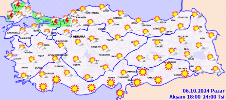 Yurtta bugün Pazar havası nasıl?