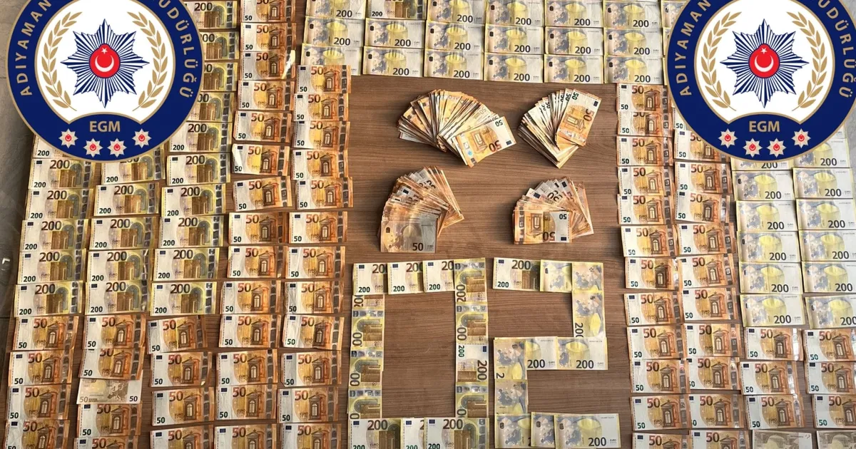 Adıyaman'da ticari takside 40 bin 700 Euro'ya el kondu