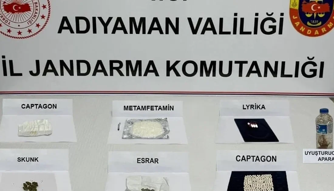 Adıyaman'da düzenlenen uyuşturucu operasyonunda