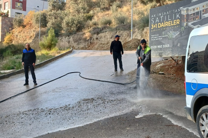 Bursa Gemlik'te yola beton döken firmaya ceza