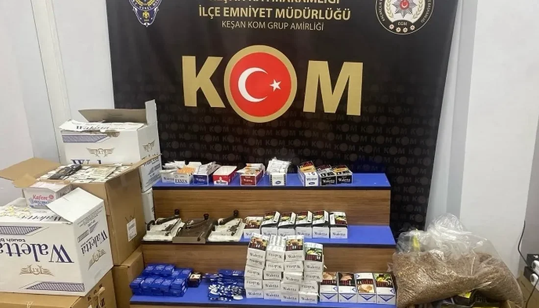 Edirne Keşan'da kaçakçılıkla mücadele