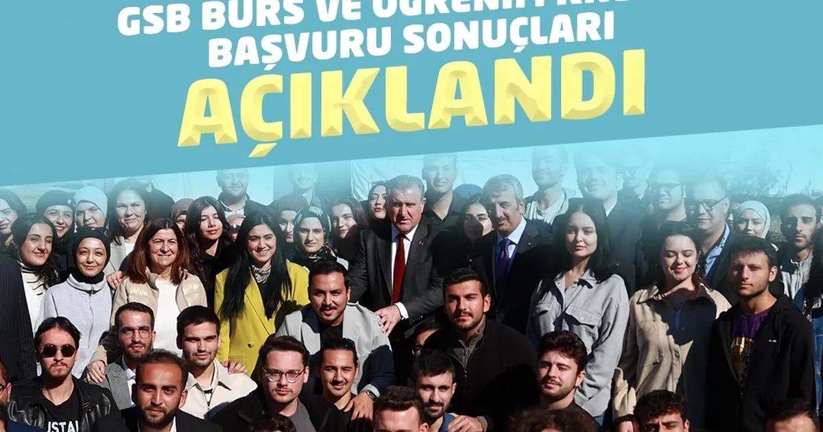 GSB'nin Burs ve Öğrenim Kredisi sonuçları açıklandı