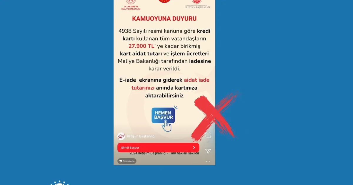 İletişim Başkanlığı uyardı! Dolandırıcılık paylaşımlarına dikkat!