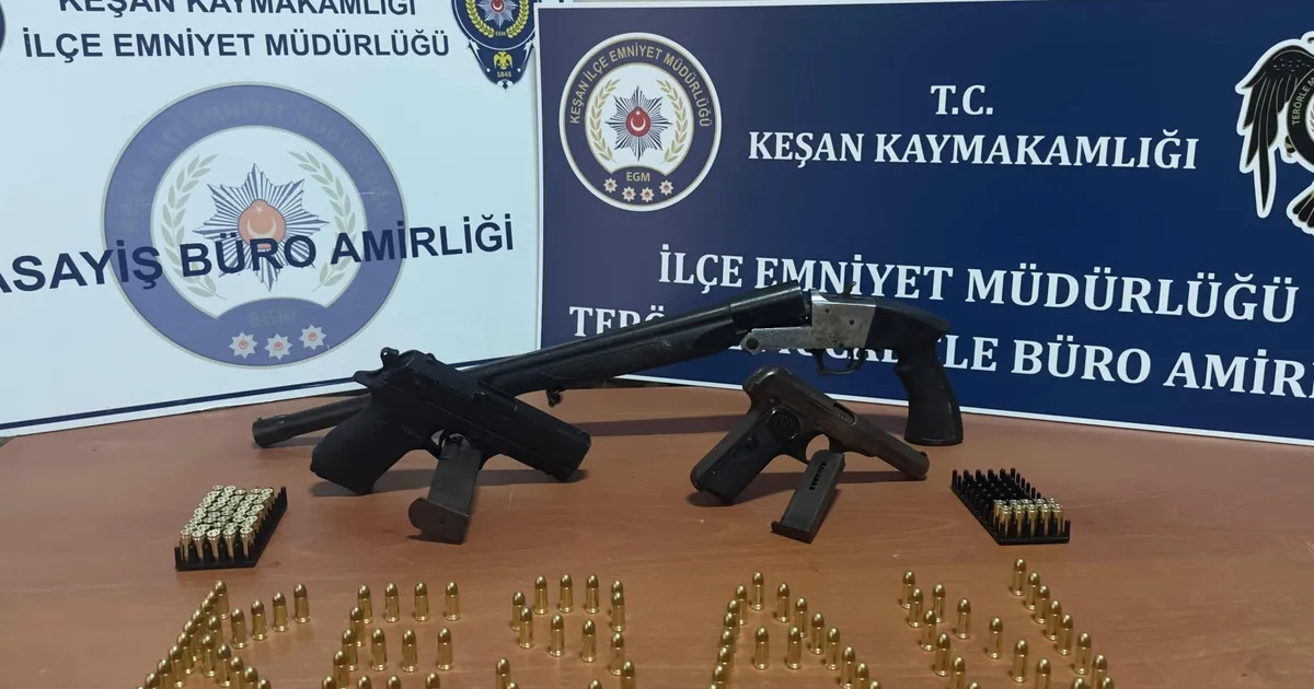 Keşan'da aranan şahıs saklandığı çiftlikte yakalandı