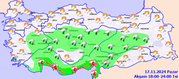 Meteoroloji uyardı! 'Kuvvetli' yağışlara dikkat!