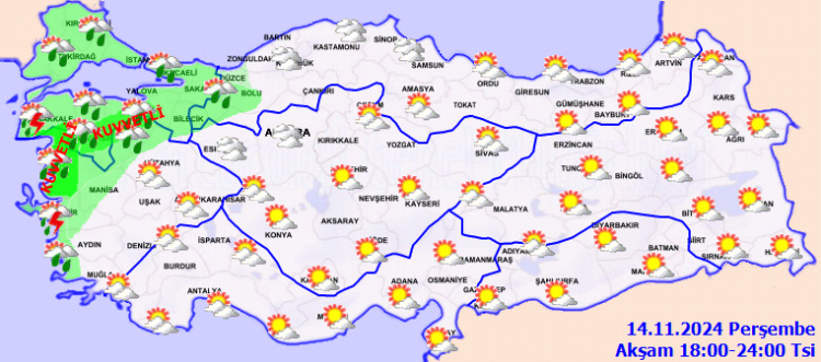 Meteoroloji'den 3 il için kuvvetli yağış uyarısı!