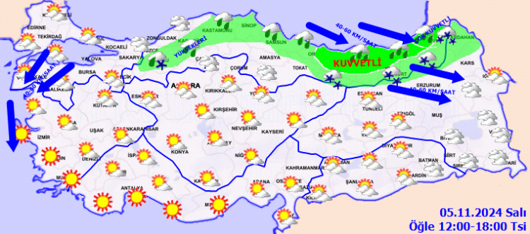 Meteoroloji'den 'kuvvetli yağış' uyarısı!