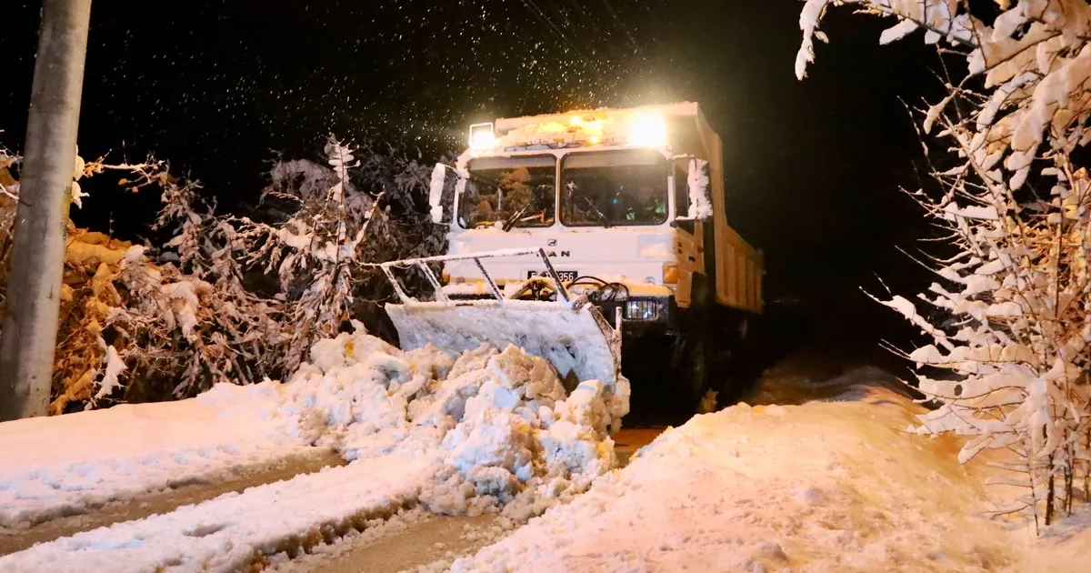 Sakarya Büyükşehir kar mesaisinde