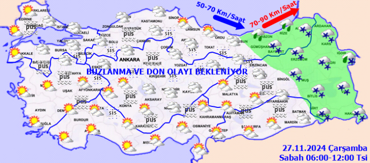 Yurtta bugün hava nasıl olacak? Meteoroloji'den 27 Kasım raporu