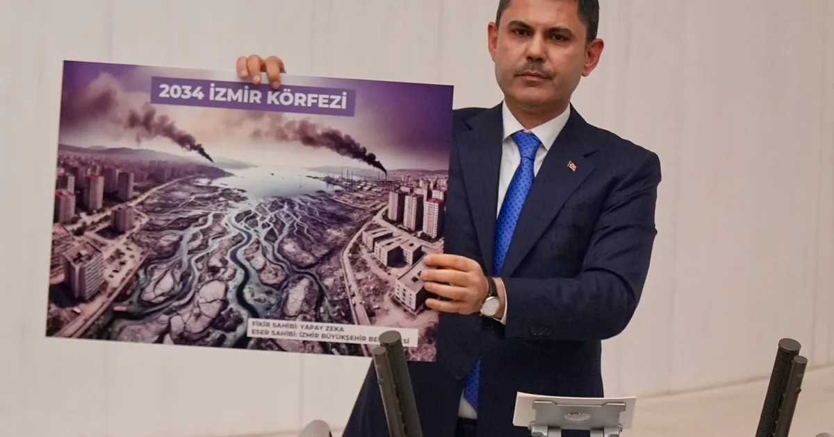 Bakan Kurum İzmir Körfezi’nin yapay zeka ile 10 yıl sonrasını gösterdi! İzmir’e yapay değil, yapan zeka gerek!