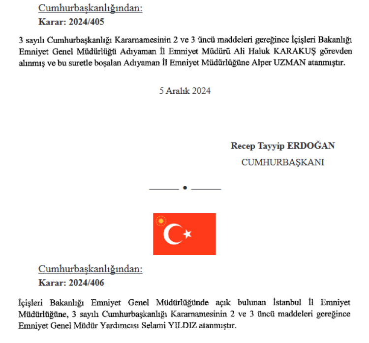 İstanbul Emniyeti Selami Yıldız'a emanet