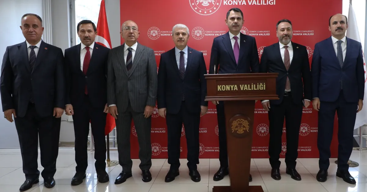 Konya Bakan Kurum'u ağırladı!