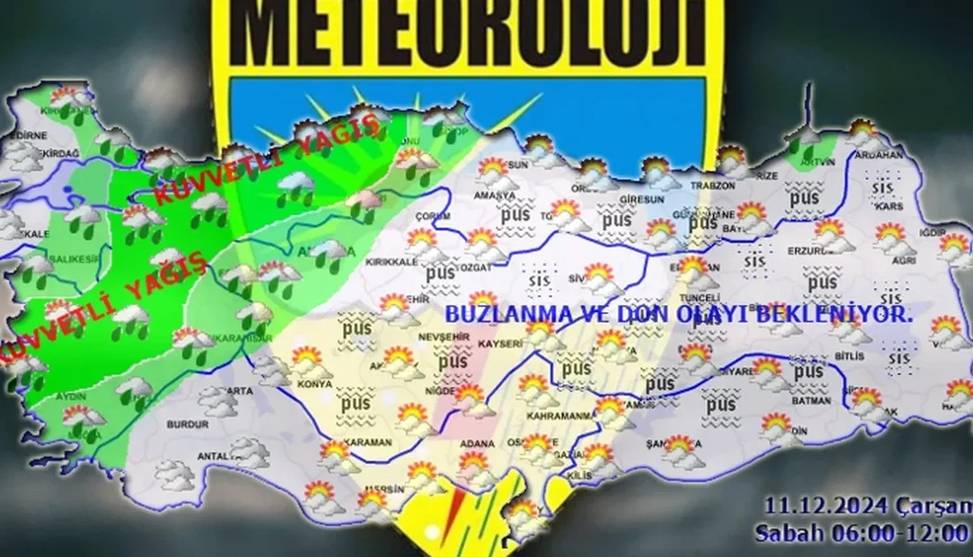 Meteoroloji, kuvvetli yağış uyarısında