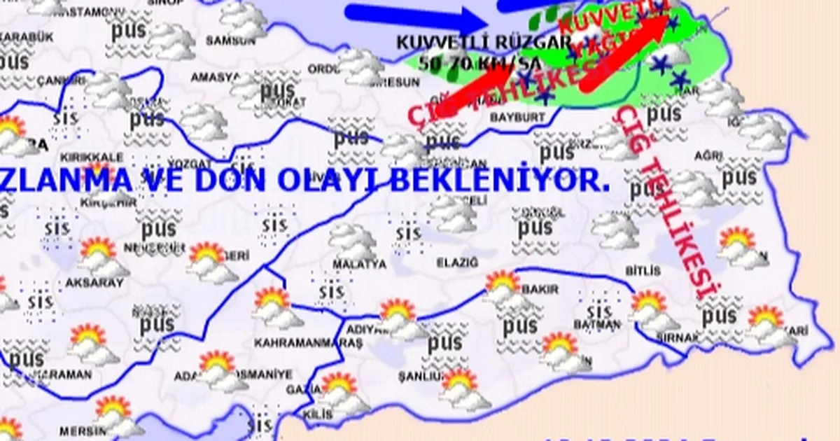 Meteoroloji'den Doğu'ya uyarı üstüne uyarı!