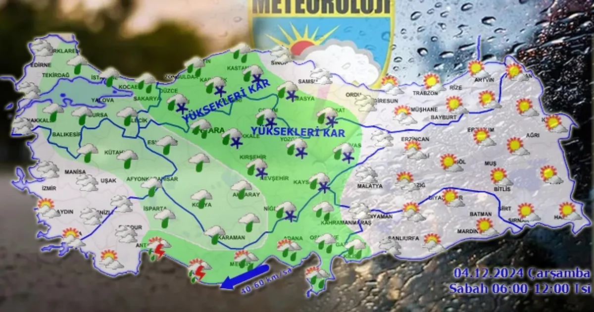 Meteoroloji'den günün raporu geldi! Akdeniz'de fırtına...