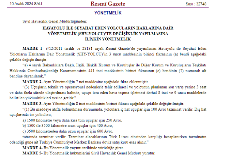 Rötar yapan havayolu artık yolcuya tazminat ödeyecek